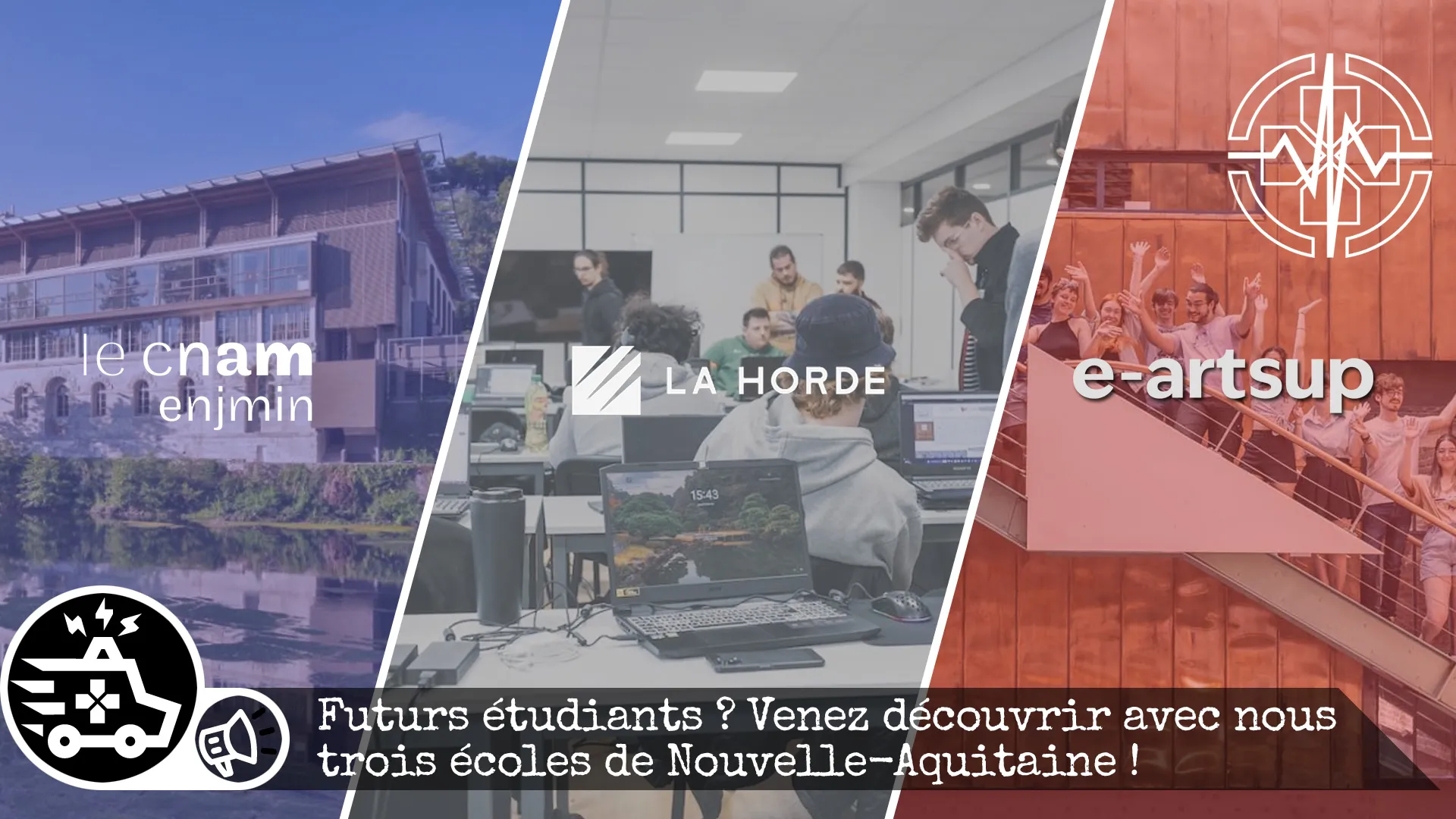 Futurs étudiants ? Venez découvrir avec nous trois écoles de Nouvelle-Aquitaine !