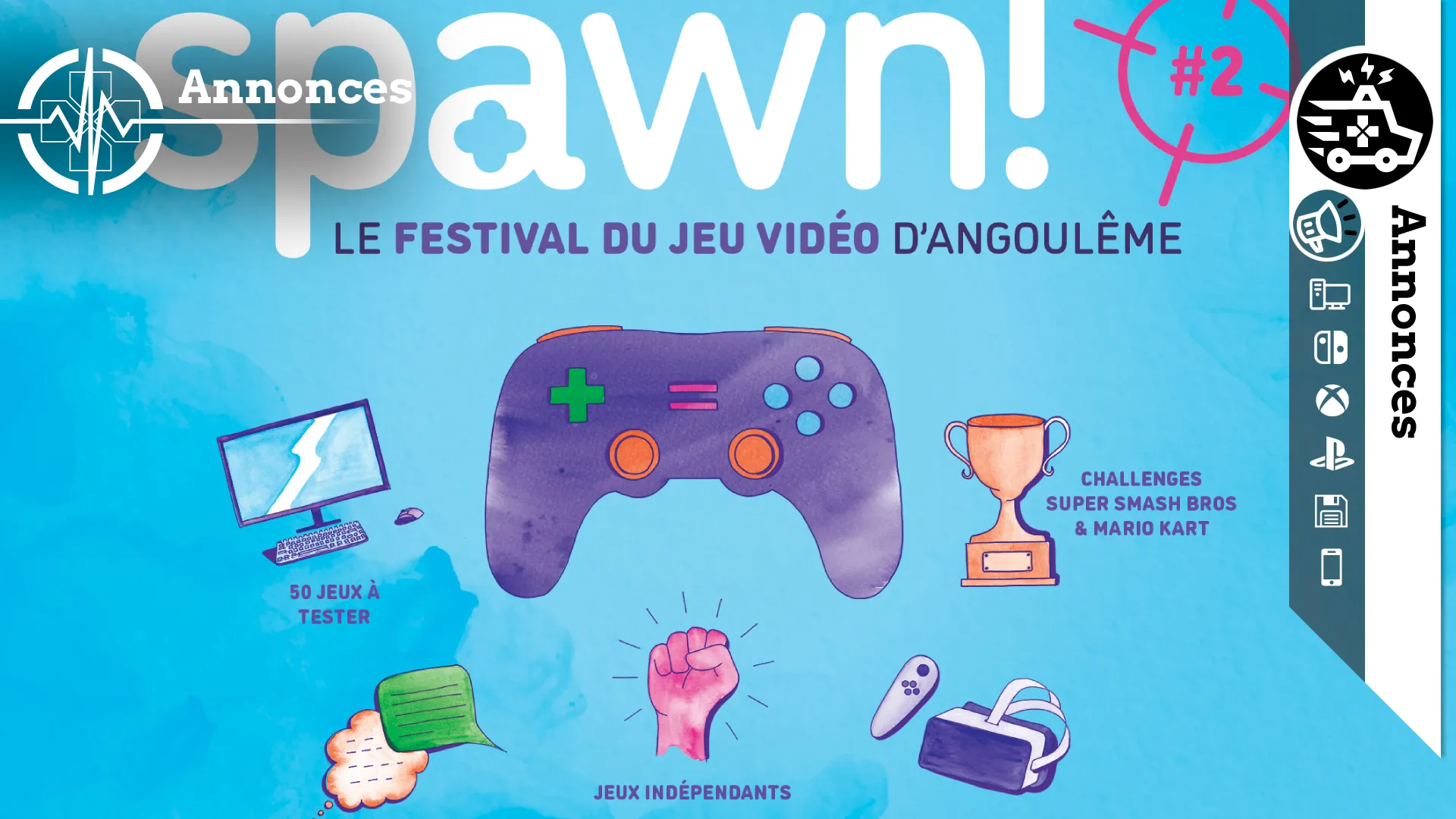 Le Cnam-Enjmin présente le programme de spawn! #3, son festival maison